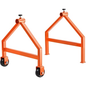 VEVOR Cable Dispenser, Floor or Stud Mounted, Wire Spool Rack, Portable Wire Rack Dispenser with Anti-Slip Metal Handle for Wiring Transport, Swivel Eyelet, for Electrical, Industrial and Retail Use(Wire Rack)