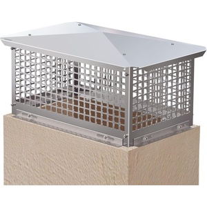 VEVOR Chimney Cap, 8″ x 13″ Flue Caps, 304 Stainless Steel Fireplace Chimney Cover, Adjustable Metal Spark Arrestor with Bolts Screws, Mesh Chimney Flue Cover for Outside Existing Clay Flue Tile(13″ x 21″)