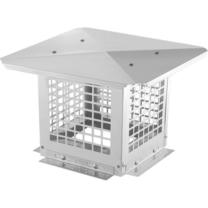 VEVOR Chimney Cap, 8″ x 13″ Flue Caps, 304 Stainless Steel Fireplace Chimney Cover, Adjustable Metal Spark Arrestor with Bolts Screws, Mesh Chimney Flue Cover for Outside Existing Clay Flue Tile(9″ x 9″)