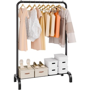 VEVOR Clothes Rack, Heavy Duty Clothing Garment Rack with Hanging Rod and Bottom Storage Area, Clothing Racks for Bedroom Guest Room