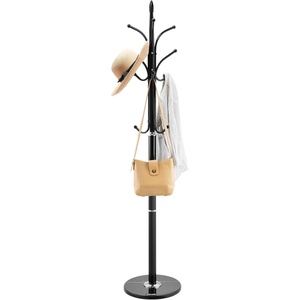 VEVOR Coat Rack Freestanding, Coats Tree Stand with Stable Marble Base & 6 Hooks, Free Standing Hall Coat Rack for Entryway, Bedroom, Office, Living Room, Modern Clothes Hanger for Coats, Hats, Bags(Hook)
