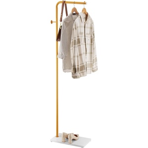 VEVOR Coat Rack Freestanding, Coats Tree Stand with Stable Marble Base & 6 Hooks, Free Standing Hall Coat Rack for Entryway, Bedroom, Office, Living Room, Modern Clothes Hanger for Coats, Hats, Bags(7-Shaped)
