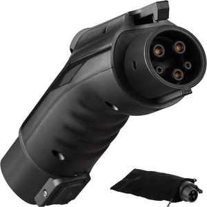 VEVOR Designed for Tesla to J1772 Adapter, 48A 240V Fit for All J1772 EVs, IP56 EV Charger Adapter with Anti-Drop Lock & Storage Bag, for Tesla Wall Connector, Destination Charger and Mobile Connector(Tesla to J1772 48A)