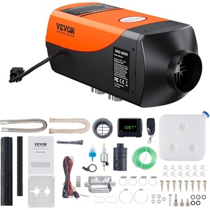 VEVOR Diesel Air Heater, 12V 2KW Integrated Diesel Heater with Remote and LCD Display, 10L Tank Compact Diesel Heating Solution, Quick Warm-up for RVs, Trailers, Campers, Boats, and Indoor Use(Orange)