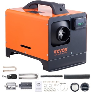 VEVOR Diesel Heater, 12V All-in-one Diesel Air Heater with Remote Control and LCD Display, 5L Fuel Tank Fast Heating Portable Diesel Parking Heater for RV, Truck, 5KW, Basic, Orange(Orange)