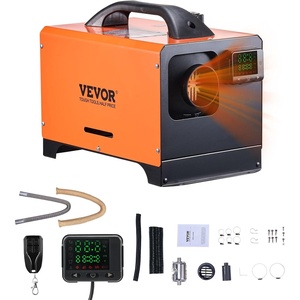 VEVOR Diesel Heater, 12V All-in-one Diesel Air Heater with Remote Control and LCD Display, 5L Fuel Tank Fast Heating Portable Diesel Parking Heater for RV, Truck, 5KW, Basic, Orange(8KW-Orange)