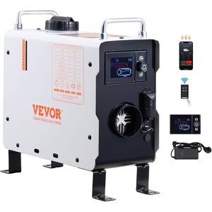 VEVOR Diesel Heater, 8KW, DC 12V/24V, All in One Portable Diesel Air Heater with Remote Control and LCD Screen, Fast Heating Low Noise, 1.1 Gal Fuel Tank for Trucks, Vans, RVs, Campers, and Garages(White)