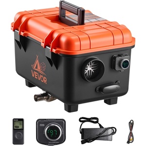 VEVOR Diesel Heater, 8KW, DC 12V/24V, All in One Portable Diesel Air Heater with Remote Control and LCD Screen, Fast Heating Low Noise, 1.1 Gal Fuel Tank for Trucks, Vans, RVs, Campers, and Garages(Black+Orange)