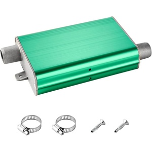 VEVOR Diesel Heater Muffler, 0.94 inch Diesel Heater Muffler Upgrade, Parking Heaters Mufflers Fit with 2 Clamps and Screws, Aluminum Alloy Parking Heaters Noise Reducer for 2KW 5KW 8KW Heaters