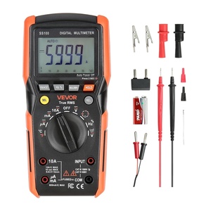 VEVOR Digital Multimeter, 4000-Count TRMS Voltmeter Ohmmeter, 1000V AC/DC Voltage Tester with Switchable Auto/Manual Range for Voltage, Resistance, and Continuity Measurment(1000V- 10A)