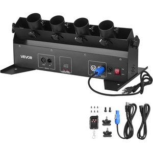 VEVOR Electric Confetti Cannon Machine, High Output 4-Shot Confetti Launcher, DMX512, Manual & Remote Control, Portable Confe-tti Shooter for Wedding Christmas DJ Party Event Show Stage Nightclub