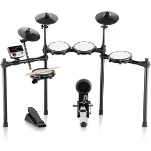 VEVOR Electric Drum Set, 32 Drum Kits & 480 Sounds Electronic Drum Kit, USB MIDI Supported 8 in Quiet Mesh Snare Electric Drum Set with 10 in Cymbals Drum Sticks & Headphone, for Beginners & Adults(8in 5-Drums)