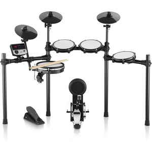 VEVOR Electric Drum Set, 32 Drum Kits & 480 Sounds Electronic Drum Kit, USB MIDI Supported 8 in Quiet Mesh Snare Electric Drum Set with 10 in Cymbals Drum Sticks & Headphone, for Beginners & Adults(10in 5-Drums)