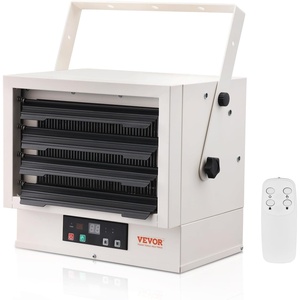 VEVOR Electric Garage Heater, 5000 Watt Digital Fan Forced Wall Ceiling Mount Shop Heater, Remote Control, Overheat Protection, Hardwired Heater with 9 Hour Timer, ETL Listed