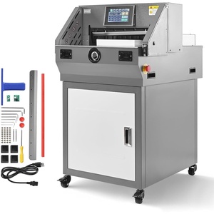 VEVOR Electric Paper Cutter, Metal Programmable Paper Cutter Machine, 17.99 inch Cutting Width, 2.28 inch Cutting Thickness, Electric Hydraulic Guillotine Trimmer with Infrared Function & Spare Blade
