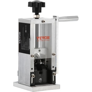 VEVOR Electric Wire Stripping Machine, 0.06”-1.42” Automatic Wire Stripper Machine, 370 W, 88 ft/min Wire Stripper with An Extra Manual Crank, 11 Channels Electric Wire Stripper, Copper Stripper(Hand Crank or Drill Powered)