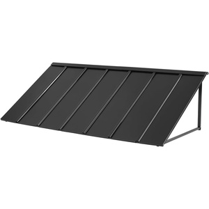 VEVOR Fixed Metal Awning 80 x 36 in, Window Awning Door Canopy, Stable Triangle Steel Frame Exterior Awnings Rain, and Snow Sunlight Protection for Door Entrance, Windows, Porches, Balconies(80 x 36 inch)