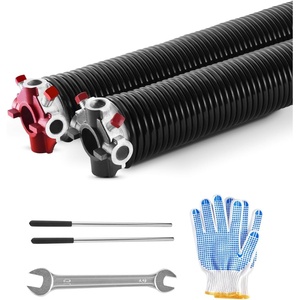 VEVOR Garage Door Torsion Springs, 16000 Cycles, Pair of 0.25 x 2 x 30inch, Garage Door Springs with Non-Slip Winding Bars, Mounting Tool and Gloves, Electrophoresis Coated, for Replacement(0.234 x 2 x 31 Inch)