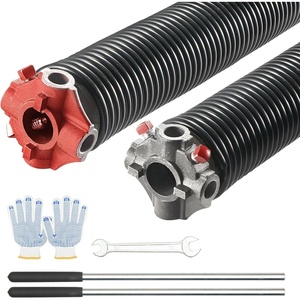 VEVOR Garage Door Torsion Springs, 16000 Cycles, Pair of 0.25 x 2 x 30inch, Garage Door Springs with Non-Slip Winding Bars, Mounting Tool and Gloves, Electrophoresis Coated, for Replacement(0.250 x 2 x 30 Inch)