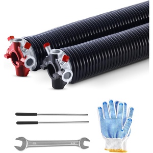 VEVOR Garage Door Torsion Springs, 16000 Cycles, Pair of 0.25 x 2 x 30inch, Garage Door Springs with Non-Slip Winding Bars, Mounting Tool and Gloves, Electrophoresis Coated, for Replacement(0.250 x 2 x 35 Inch)