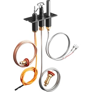 VEVOR Gas Pilot Assembly, OE 485-510A,4021-736,2103-010, Natural Gas Ignition Replacement Kit, Compatible with Quadra-Fire, Heat & Glo, Heatilator Fireplaces, Black