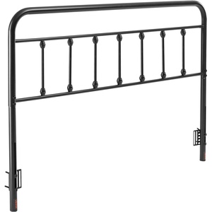 VEVOR Headboard, Queen Size Headboard with Adjustable Height, Comfortable Diamond Tufted for Queen Size Bed, W62.2 x H(42.72-54.53) x D2.76 in, Ideal for Bedroom, Hotel, Homestay, Dormitory, Black(Metal)