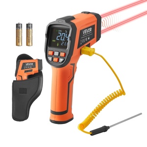 VEVOR Infrared Thermometer, -40°F~2732°F Dual Laser Temperature Gun Non-Contact, Handheld IR Heat Temperature Gun & Adjustable Emissivity for Metal Smelting/Cooking/Pizza Oven/Engine (Not for Human)(Orange -22°F~2912°F(-30℃~1600℃))