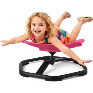 VEVOR Kids Swivel Chair, 220 lbs Capacity, Elephant Shape Sensory Spinning Chair, Autistic Kids Sensory Toy Seat with Non-Slip Metal Base, Toddler Sit & Spin Seat for Coordination Balance Focus, Rose(Rose)