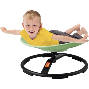 VEVOR Kids Swivel Chair, 220 lbs Capacity, Flower Shape Sensory Spinning Chair, Autistic Kids Sensory Toy Seat with Non-Slip Metal Base, Toddler Sit & Spin Seat for Coordination Balance Focus, Rose(Green)