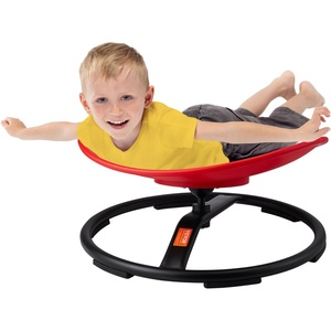 VEVOR Kids Swivel Chair, 220 lbs Capacity, Flower Shape Sensory Spinning Chair, Autistic Kids Sensory Toy Seat with Non-Slip Metal Base, Toddler Sit & Spin Seat for Coordination Balance Focus, Rose(Red)