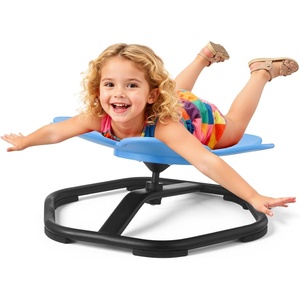 VEVOR Kids Swivel Chair, 220 lbs Capacity, Flower Shape Sensory Spinning Chair, Autistic Kids Sensory Toy Seat with Non-Slip Metal Base, Toddler Sit & Spin Seat for Coordination Balance Focus, Rose(Blue)