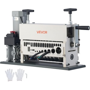 VEVOR Manual Wire Stripper Machine, 0.06-1.18 in, Copper Cable Stripper Tool, Hand Crank or Drill Powered Modes, Heavy-Duty Q235 Frame Wire Stripping Machine, Easy to Use, for Scrap Copper Recycling(20.28 x 6.69 x 12.52 in)