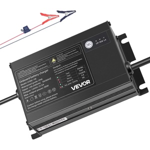 VEVOR Marine Battery Charger, 3-Bank, 5A × 3, 12V Onboard Boat Charger, IP68 Waterproof Smart On-Board Battery Charger for Lithium-Ion LiFePO4, NCM, Lead-Acid Batteries, Large Boat, Yacht, RV, Trailer(5A/Bank)