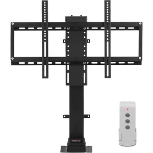 VEVOR Motorized TV Lift Stroke Length 28 Inches Motorized TV Mount Fit for Max.50 Inch TV Lift with Remote Control Height Adjustable 38-65 Inch,Load Capacity 132 Lbs(32″-70″(1000mm)-Swivel)