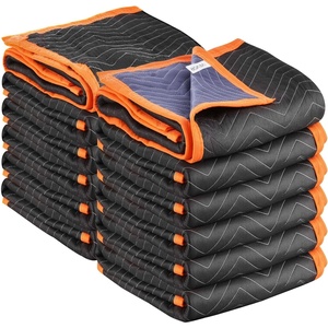 VEVOR Moving Blankets 6 Pcs, 72 x 40 in (26 lbs/dz) Large Packing Blankets with Cotton Filling, Heavy Duty Nonwoven Fabric Padded Moving Blanket for Shipping, Wrapping, Protecting Furniture(12 Pcs(32 lbs/dz))