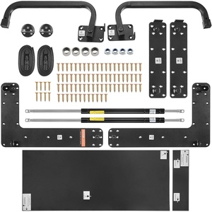 VEVOR Murphy Bed Kit, Queen Size, Horizontal Deluxe DIY Wall Bed Mechanical Hardware Kit, Pneumatic Lever Heavy Duty Bed Frame Support, Folding Cabinet Wall Bed Space Saving Design for Guestroom(Twin Size)