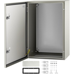 VEVOR NEMA Steel Enclosure, 20 x 12 x 10” NEMA 4X Steel Electrical Box, IP66 Waterproof & Dustproof, Outdoor/Indoor Electrical Junction Box, with Mounting Plate(24 x 16 x 10)