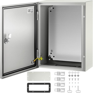 VEVOR NEMA Steel Enclosure, 20 x 12 x 10” NEMA 4X Steel Electrical Box, IP66 Waterproof & Dustproof, Outdoor/Indoor Electrical Junction Box, with Mounting Plate(16 x 12 x 6)