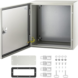 VEVOR NEMA Steel Enclosure, 20 x 12 x 10” NEMA 4X Steel Electrical Box, IP66 Waterproof & Dustproof, Outdoor/Indoor Electrical Junction Box, with Mounting Plate(16 x 16 x 8)