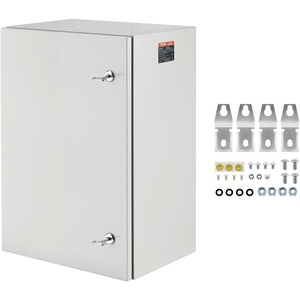 VEVOR NEMA Steel Enclosure, 20 x 12 x 10” NEMA 4X Steel Electrical Box, IP66 Waterproof & Dustproof, Outdoor/Indoor Electrical Junction Box, with Mounting Plate(24 x 16 x 12)
