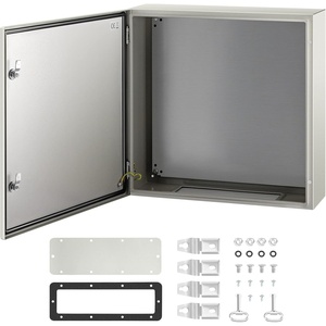 VEVOR NEMA Steel Enclosure, 20 x 12 x 10” NEMA 4X Steel Electrical Box, IP66 Waterproof & Dustproof, Outdoor/Indoor Electrical Junction Box, with Mounting Plate(24 x 24 x 8)