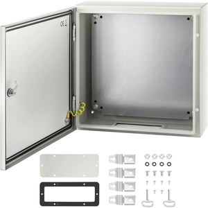 VEVOR NEMA Steel Enclosure, 20 x 12 x 10” NEMA 4X Steel Electrical Box, IP66 Waterproof & Dustproof, Outdoor/Indoor Electrical Junction Box, with Mounting Plate(20 x 20 x 6)