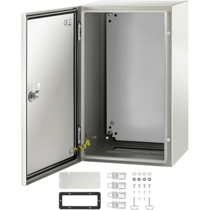 VEVOR NEMA Steel Enclosure, 20 x 12 x 10” NEMA 4X Steel Electrical Box, IP66 Waterproof & Dustproof, Outdoor/Indoor Electrical Junction Box, with Mounting Plate(20 x 12 x 10)