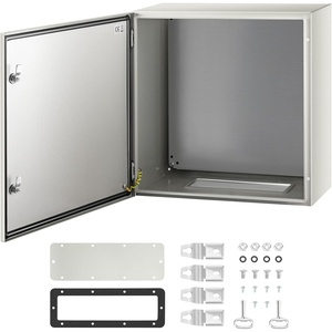 VEVOR NEMA Steel Enclosure, 20 x 12 x 10” NEMA 4X Steel Electrical Box, IP66 Waterproof & Dustproof, Outdoor/Indoor Electrical Junction Box, with Mounting Plate(24 x 24 x 12)