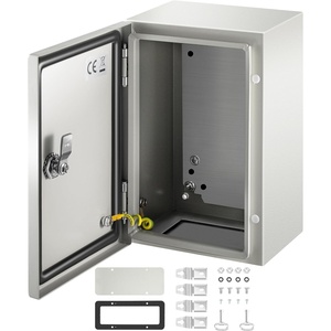 VEVOR NEMA Steel Enclosure, 8″ x 8″ x 6″ NEMA 4X Steel Electrical Box, IP66 Waterproof & Dustproof, Outdoor/Indoor Electrical Junction Box, with Mounting Plate(12″ x 8″ x 6″)