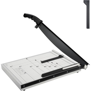 VEVOR Paper Cutter, 18 in Cut Length Guillotine Trimmer, 15-Sheet Capacity, Heavy-Duty Paper Cutter with Security Guard Rail/Blade Lock, Paper Trimmer for Cardstock, Cardboard, Home, Office & School
