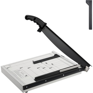 VEVOR Paper Cutter, Guillotine Trimmer, 15″ Cut Length, 16 Sheets Capacity, Heavy Duty Guillotine Paper Cutter with Guard Rail/Blade Lock, Paper Trimmer for Home Office School(Regular)