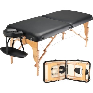 VEVOR Professional Wide Massage Table 30″ W, Heavy Duty Folding Massage Table, 750LBS, 8-Level Height Adjustable Facial Salon Tattoo Bed, Portable Spa Table with Headrest, Hand Pallet & Carrying Bag(30inch-750lbs)