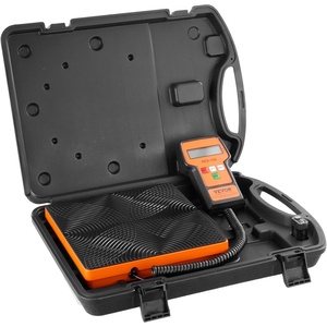 VEVOR Refrigerant Scale 110 LBS HAVC Charging Recovery Freon Scale, with Wired Remote Control, 2g High Precision Electronic Digital Recovery Weight Scale with Case and Dry Battery(110 LBS)