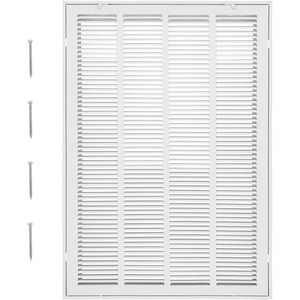 VEVOR Return Air Filter Grille, Fits W20 x H25 Inch Duct Opening, Filter Not Included, Return Air Vent Cover for Wall, Powder-Coated Steel Return Air Grill Detachable Face/Door for 1 inch Filters(W20 x H30 Inch)